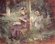 Berthe Morisot The mother and her son in the garden oil on canvas